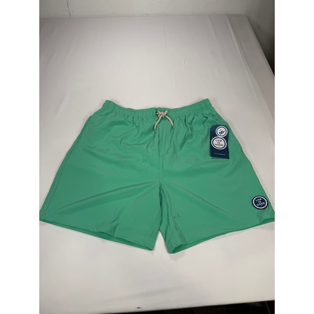 Life is Good Mens Swim Trunks Modern Mint Green Board Shorts LG405171BS Size M